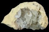 Fluorescent Calcite Geode In Sandstone - Morocco #89681-1